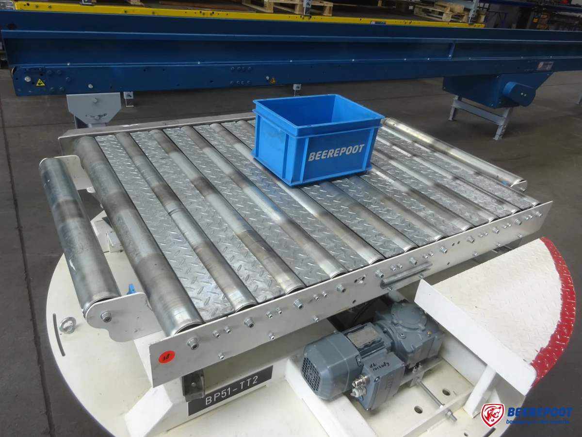 Roterende rollenbaanwissel